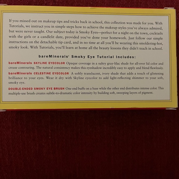 Bare minerals/Bare Escentuals smoky eye tutorials lesson 1 NIB - Picture 4 of 7